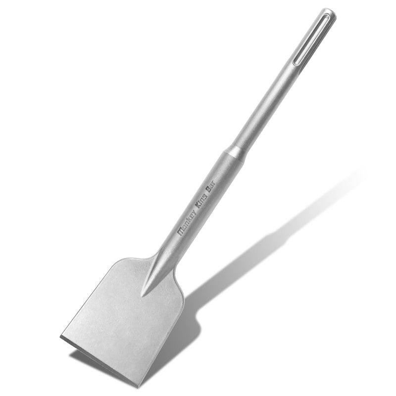 Monkey King Bar MonkeyKingBar- 4Inch Wide Sds Max Bits Asphalt Cutter/Spade Chisel (4"x18")- Sds Max Chisels for Cuts Asphalt or Hard Ground - Image 1